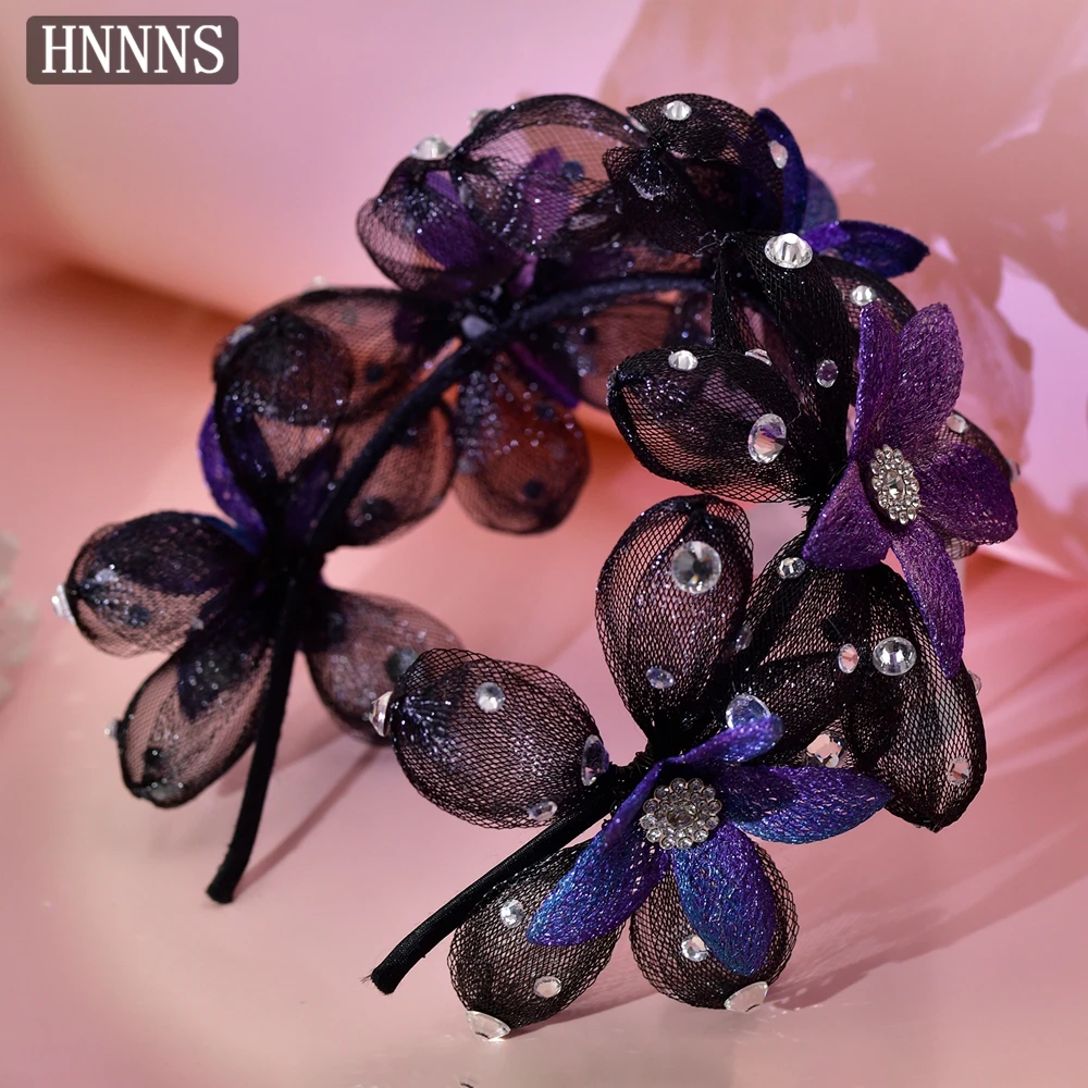 TOPQUEEN Elegante Braut Hochzeit Blume Haar Armband Handgemachte Exquisite frauen Bankett Tanzen Party Haar Zubehör YXA207