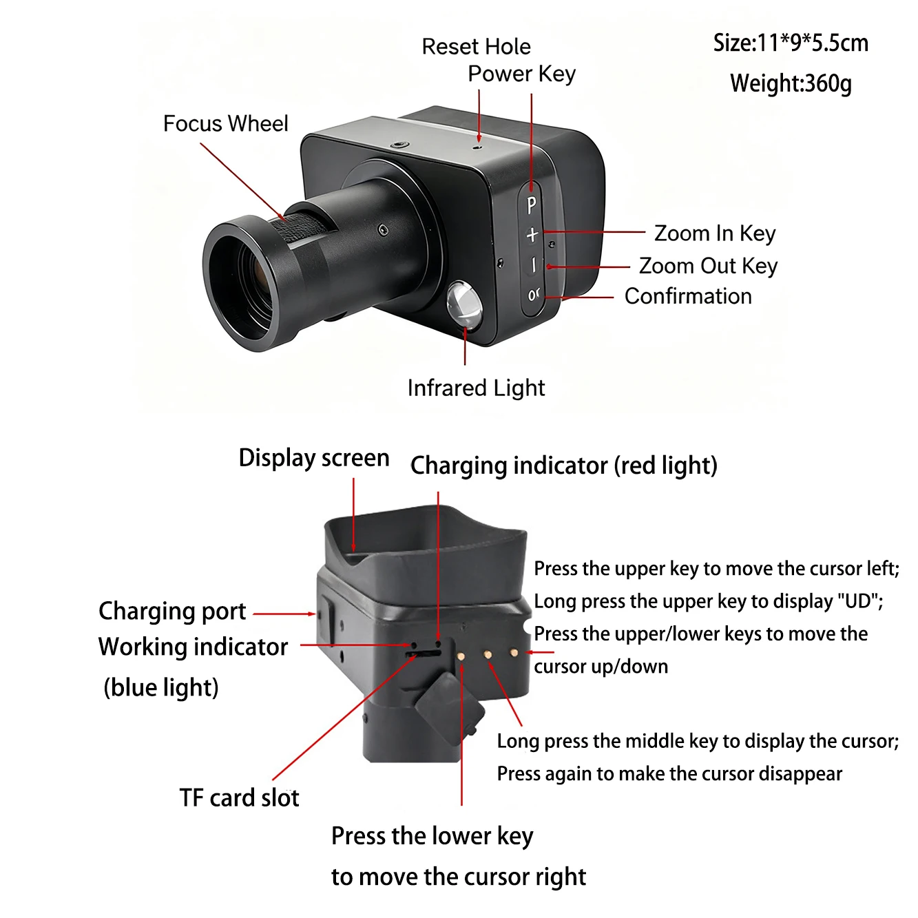 Dispositivo de visión nocturna NV99y, modelo de arco compuesto, mira óptica, equipo de caza con características de visibilidad mejoradas