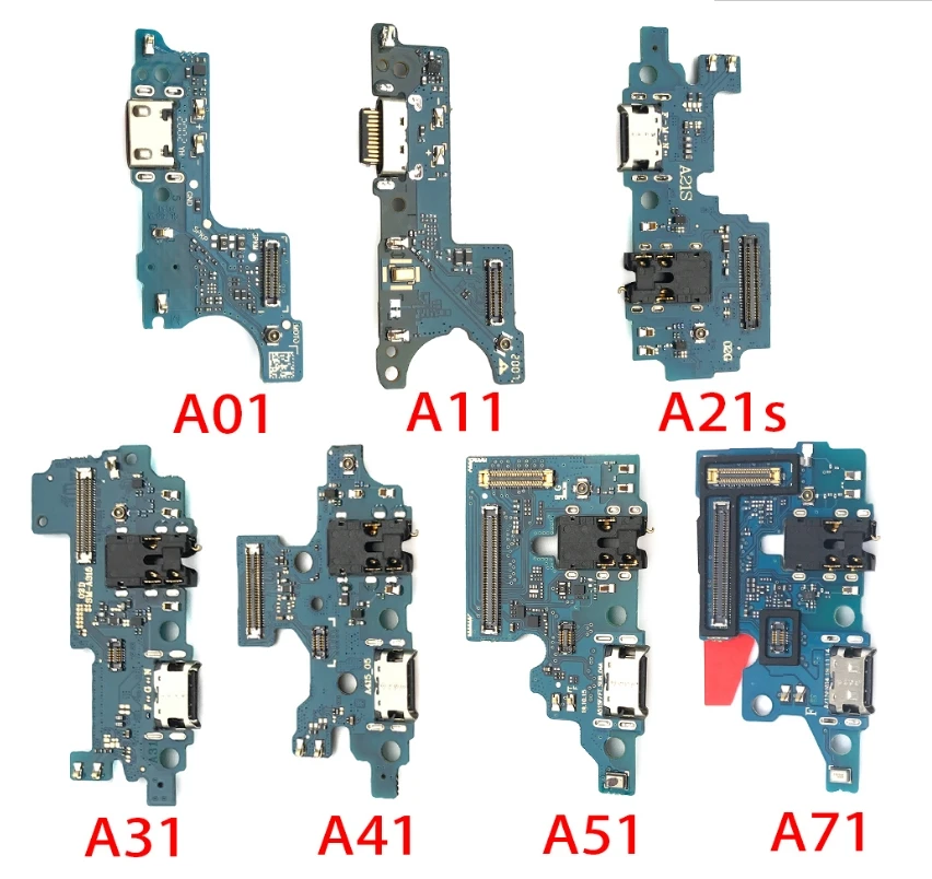 1Pcs USB Charger Port Charging Board Flex Cable For Samsung Galaxy A11 A21 A31 A41 A51 A71 A01 A04 A04S A21S A20S A30S A50S A70S