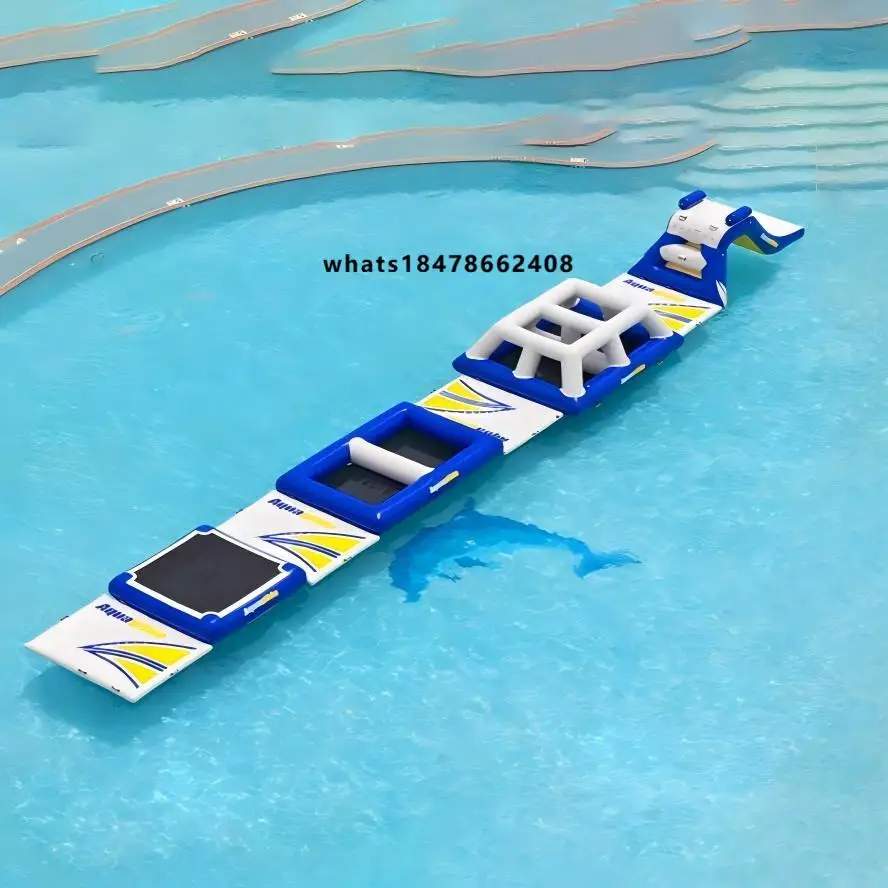 Custom Sealed Modular Obstacle Courses Standardised Pool Water Sports Equipment with Individual Modules for Pool Fun