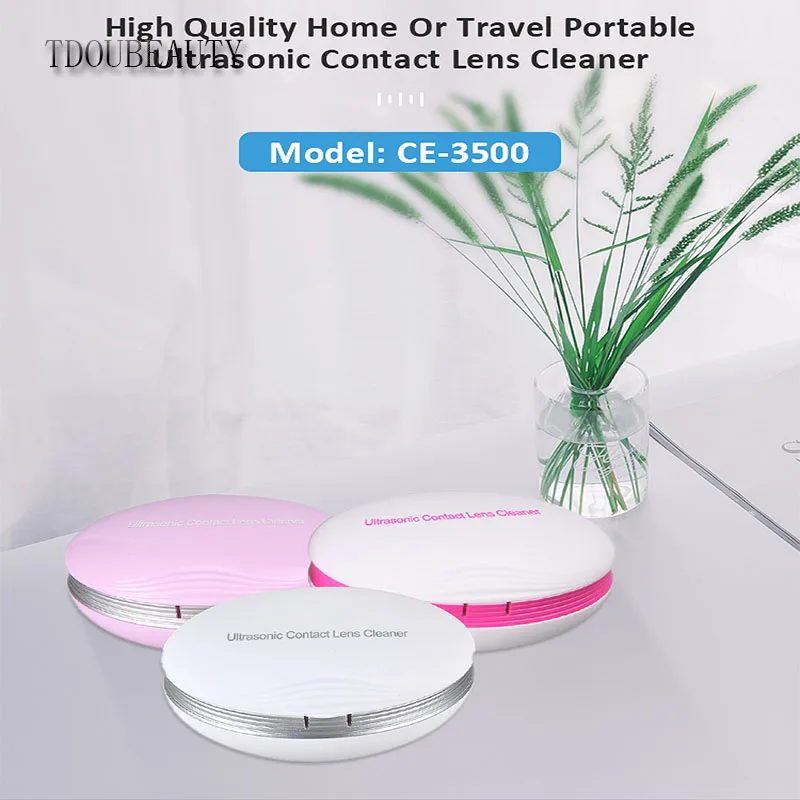 CE-3500 Mini Ultrasonic Contact Lens Cleaner  For Contact Lens Fast Cleaning New Green Contact Lens Ultrasonic Baths