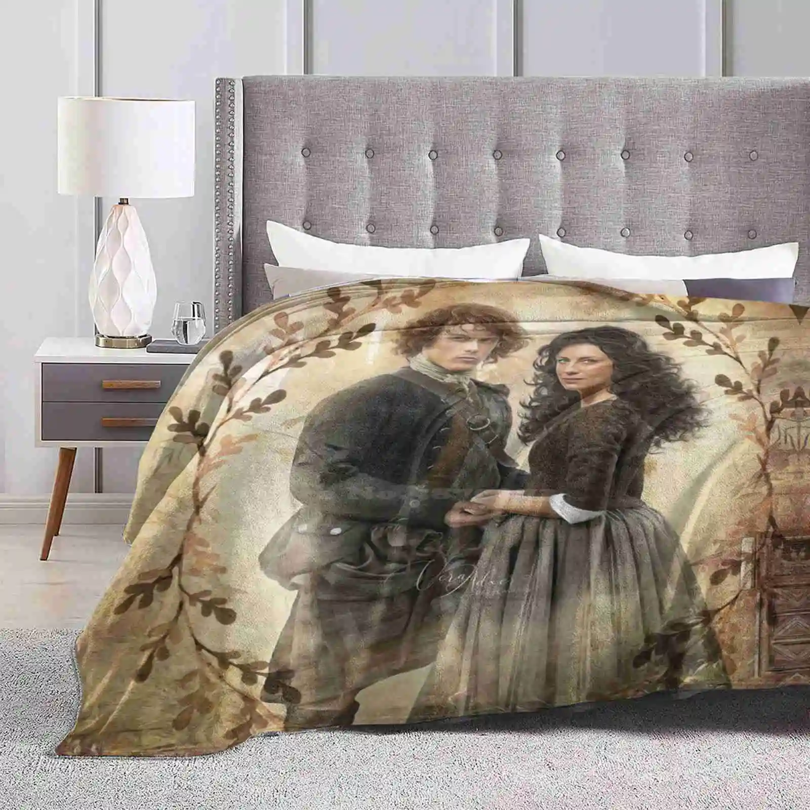 

Season 1 Creative Design Light Thin Soft Flannel Blanket Outlander Show