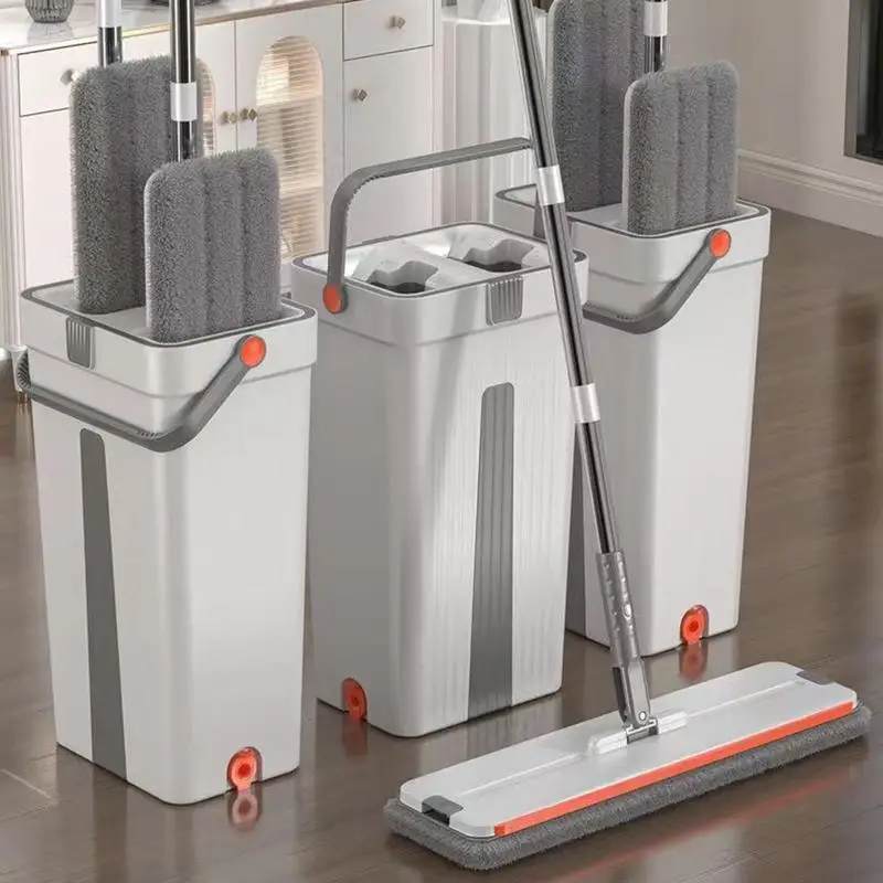 

Enlarged Mop Bucket Set With Wiper Strip Floor Cleaner For Professional Cleaning System Multifunction Mop Floor Cleaning Tools