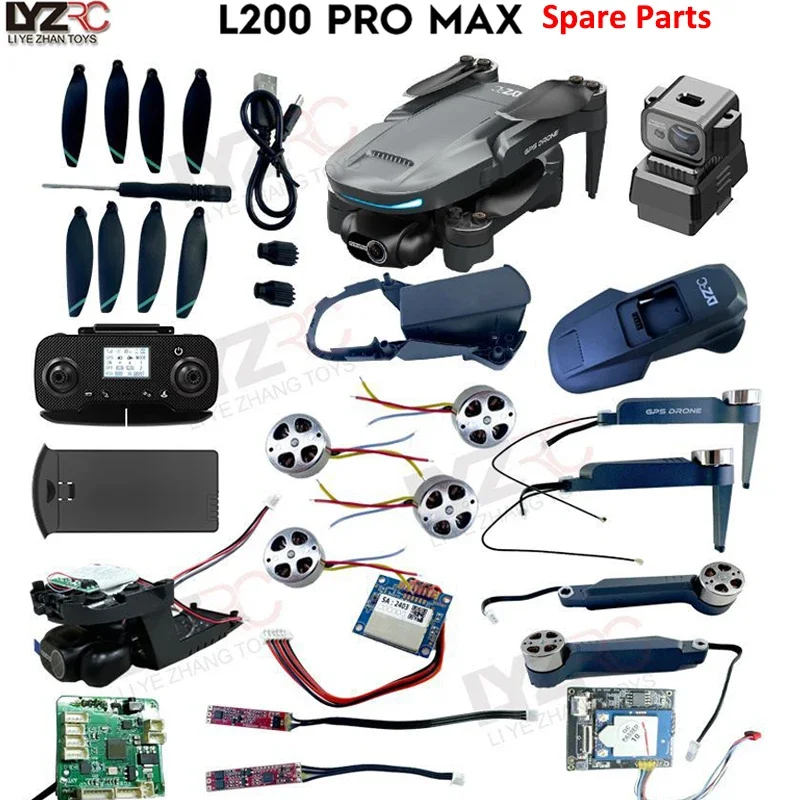 

Пропеллер JHD LYZRC L200 PRO MAX для корпуса дрона, GPS, Wi-Fi, материнская плата, обход препятствий двигателя L200 PRO, запасные части