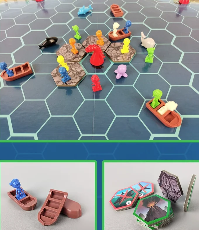 Escape the island board game for Family Leisure Party Game 3-6 People Children Adults Games Gift