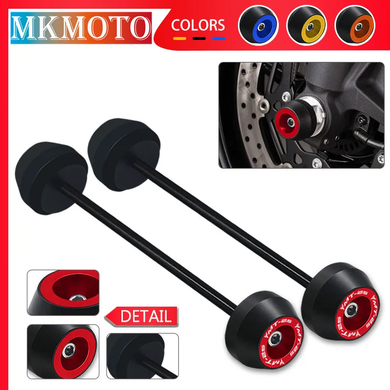 

mt-25 Hot Sales Motorcycle CNC Front Rear Wheels Protector Axle Fork Crash Sliders Spindle Hubs For MT-25 MT25 2015- 2023 2024