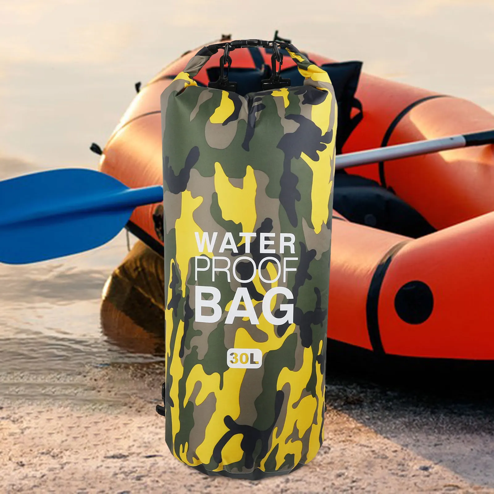 PVC Waterproof Dry Bag 5L 10L 15L 20L Waterproof Rafting Boating Bag Easy Installation Soft Wear-resistant Foldable Ocean Bag