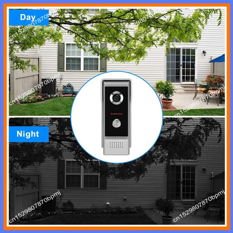 BAAE Video Intercom System Video Doorbell 7 Inches Support Unlock Monitoring For Villa Home EU Plug