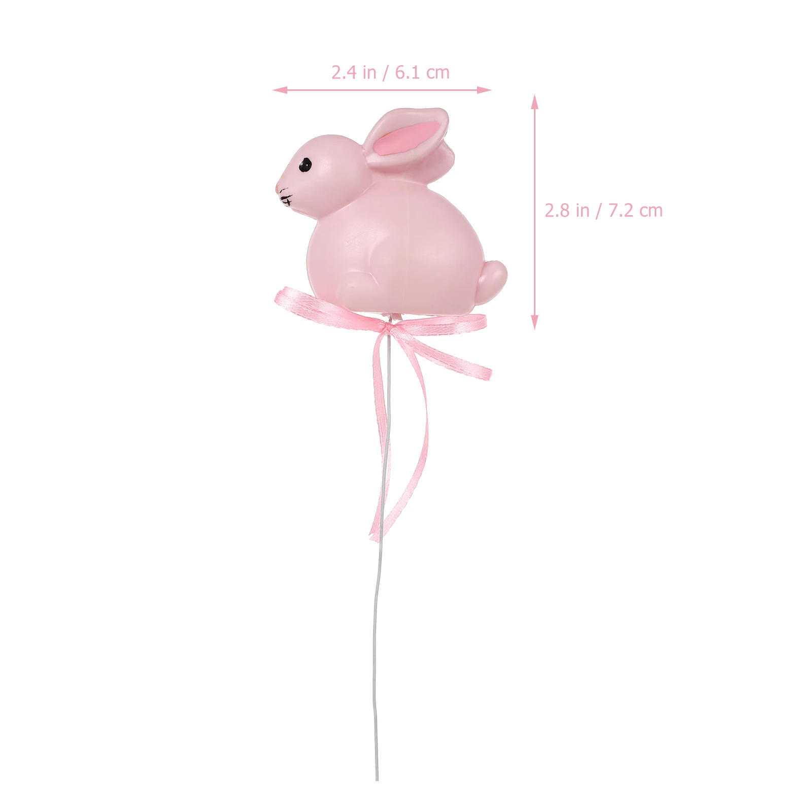 

6 Pcs Simulated Animal Cuttings Child Animals Mini Plastic Material Bunny Arrangement