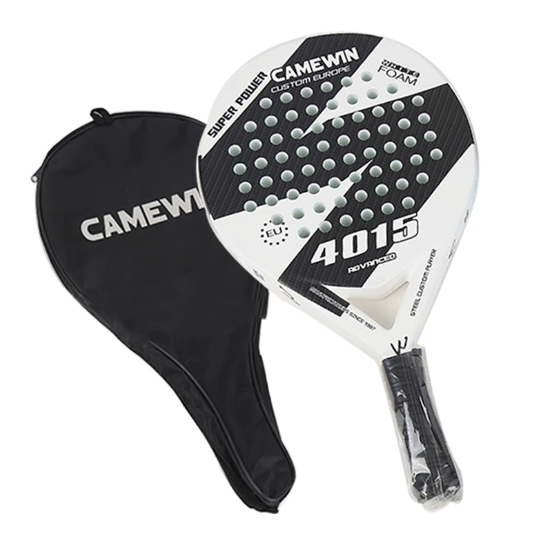 Holographic Beach Tennis Racket 2023 12K Carbon Fiber Beach Racket With Protective Bag Cover 3D Soft Paddle Racket for Beach