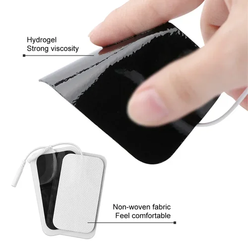 Imagen 2 del producto Electrodo de decenas de fisioterapia Almohadillas Gel conductora presión de pulso terapéutico eléctrico Compex Estimulador muscular parches de masaje