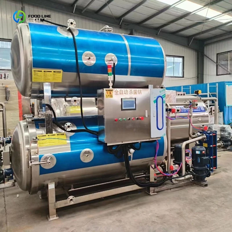 Double Layer Water Sterilizer Sterilization Pot High Pressure Retort Machine FL Customized