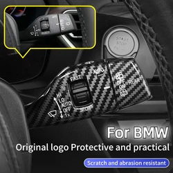 ABS Car Wiper Steering Lever Cover For BMW G30 G38 G29 F32 G26 G32 6GT X1X2X3X4X5X6X7 Auto Steering Wheel Turn Signal Frame Trim