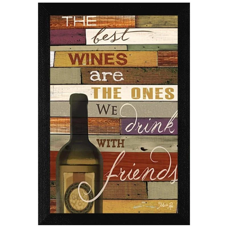 

The Best Wine Wall Art Print, Black Framed Poster, Ready to Hang