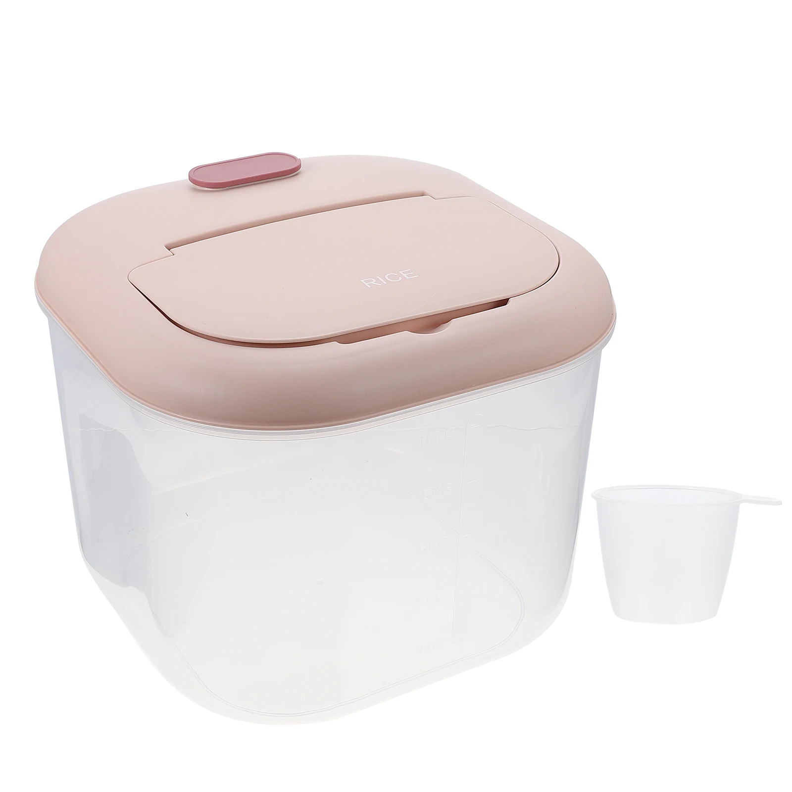 

1Pcs Moisture-Proof Rice Storage Box Large Capacity Rice Bucket Sealed Grain Storage Organizer Household Container