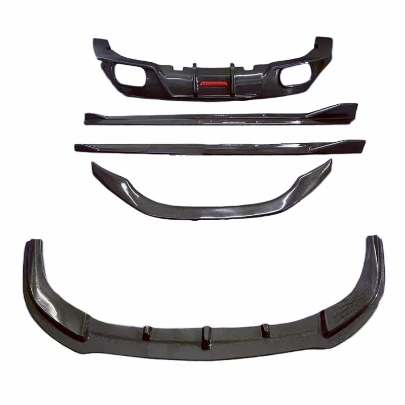 

For B Z4 G29 Modification AC Style Carbon Fiber Body Kit Front Bumper Edge Side Skirts with LED Lights Rear Diffuser