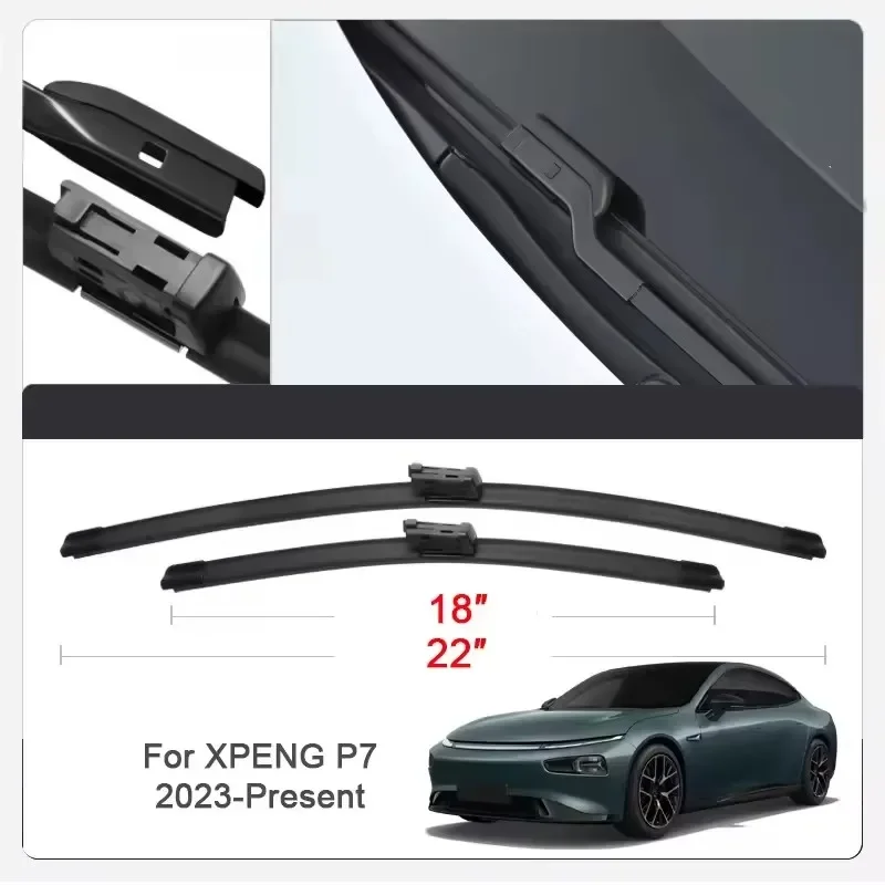 

2PCS Car Wiper Blades for XPENG P7,G3,G6,G9,X9,MONA Front Windscreen Windshield Double Rubber Car Accessories