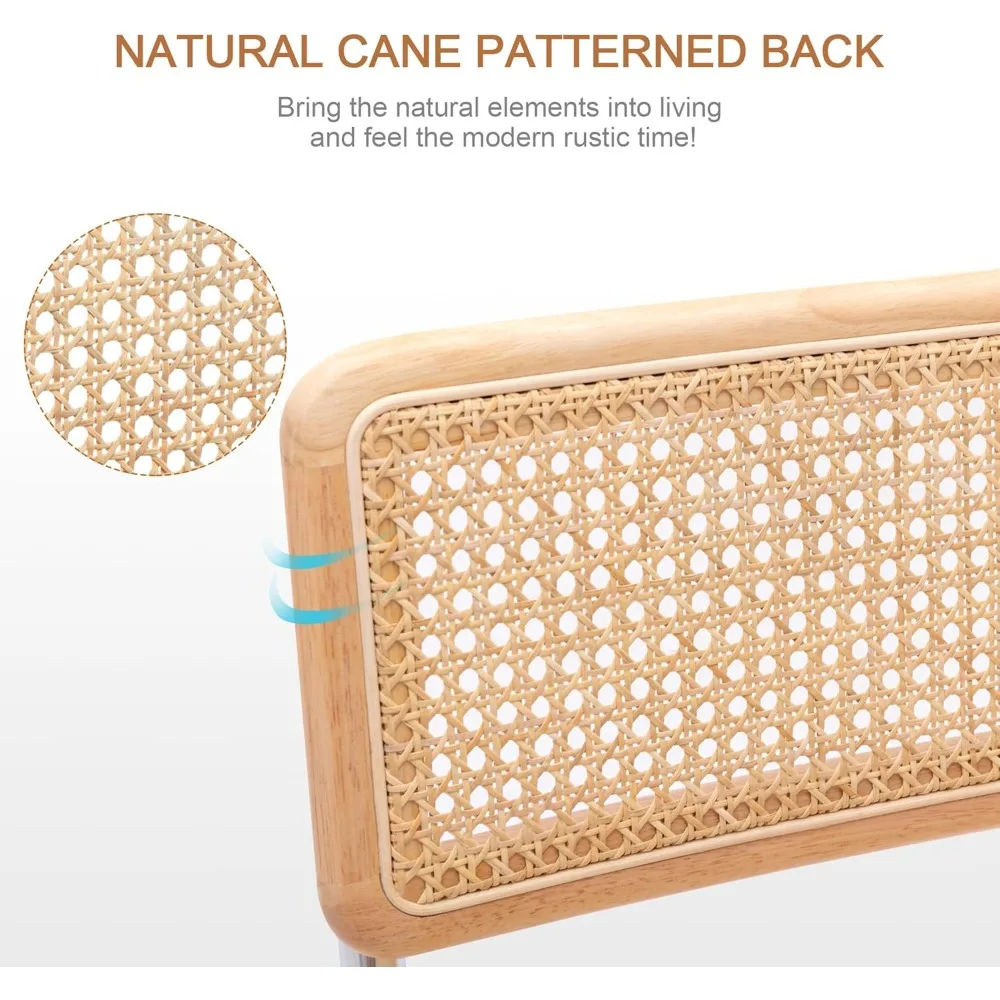 Barhocker 4er-Set, 26 ''Rattan Barhocker, freitragende Theken hocker, Bar stühle