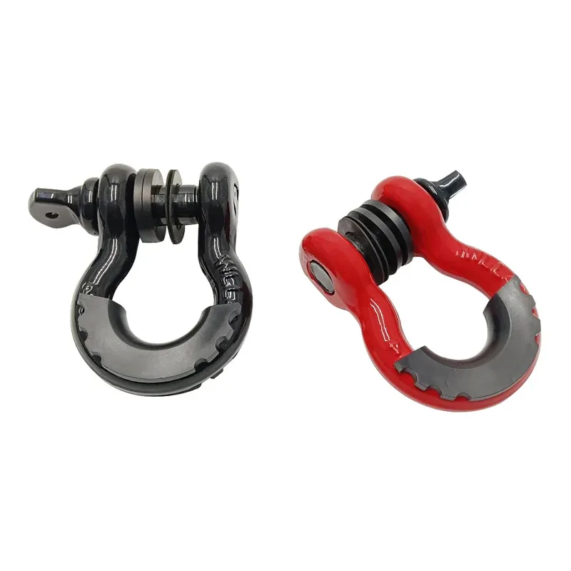 American Style Forged U-Shaped Shackle Large Steel Trailer Hitch Parts Off-Road Refit Release Buckle Tow Hook Car Accessor