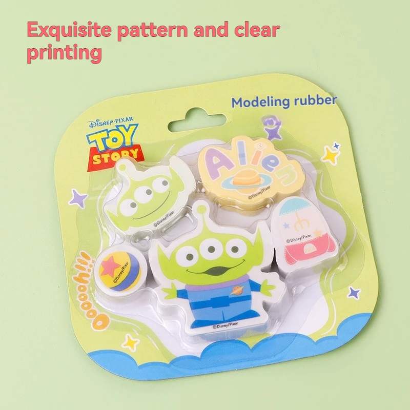 4 satz/los Disney Prinzessin Bär Push-Pull Radiergummi Set Nette Schreiben Zeichnung Bleistift Radiergummis Schreibwaren Für Geschenke Schule Liefert