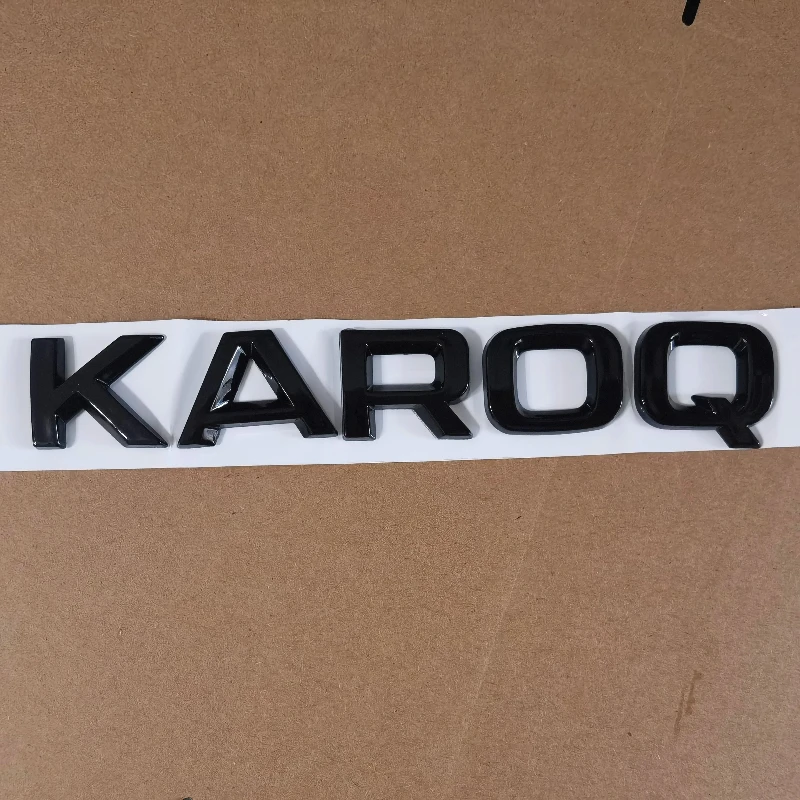 ABS Stickers For SKODA OCTAVIA SUPERB Trunk Sticker 1pcs Glossy Black Chrome Car Rear Sticker For KAROQ KODIAQ FABIA For YETI 4
