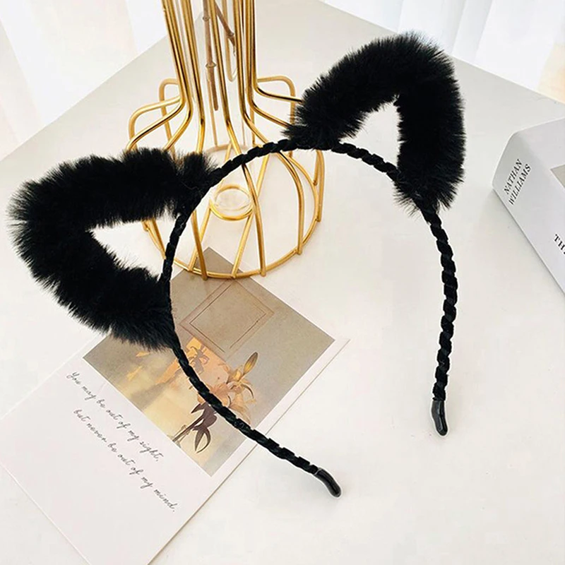 30 Styles Furry Cat Ears Headwear Bows Adorn With Bells Sweet Lamb Ears Headband With Bowknot Cosplay Headpiece Party Supplies