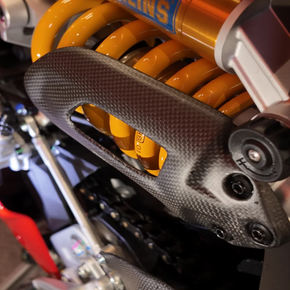 

Защитный кожух амортизатора из карбона для мотоциклов DUCATI Panigale V2 V2S MY25, модифицированные запчасти
