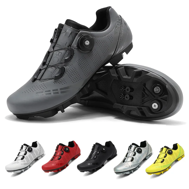 

2026 Cycling Sneaker MTB with Cleats Men Carbon Sports Speed Bike Shoes Women Mountain Racing Flat SPD Road Cycling Footwear