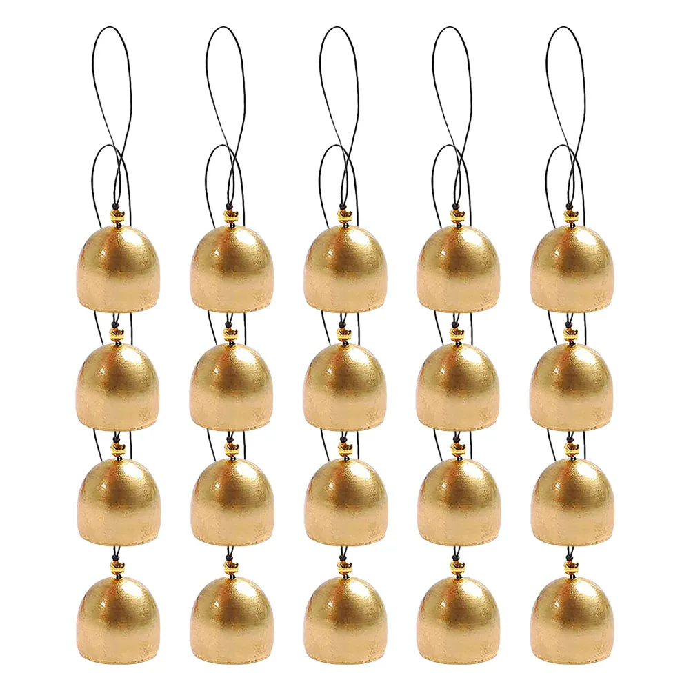 

20pcs Metal Bells Clear Sound Alloy Craft DIY Home Decor Balcony Window Door Christmas Hanging Chimes Lucky Feng Shui