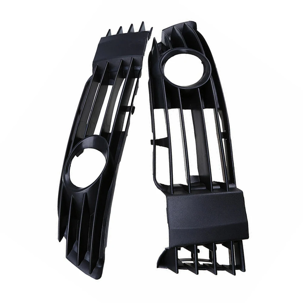 

2pcs Car Front Bumper Fog Light Lamp Grille Cover Frame with Holes for VW Passat B5.5 Sedan/Variant Facelift 2001-2005