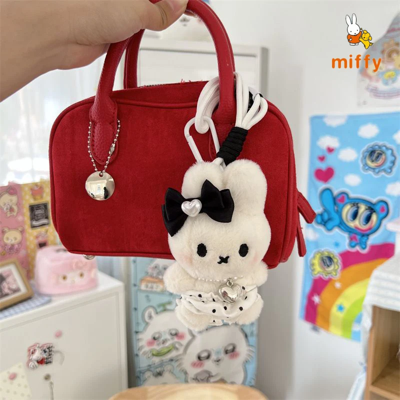 Kawaii ميفي أفخم دمية الكرتون الدوبامين تنورة سوداء رقيق محشوة اللعب الإبداعية المفاتيح أنيمي اكسسوارات الفتيات الهدايا المثالية