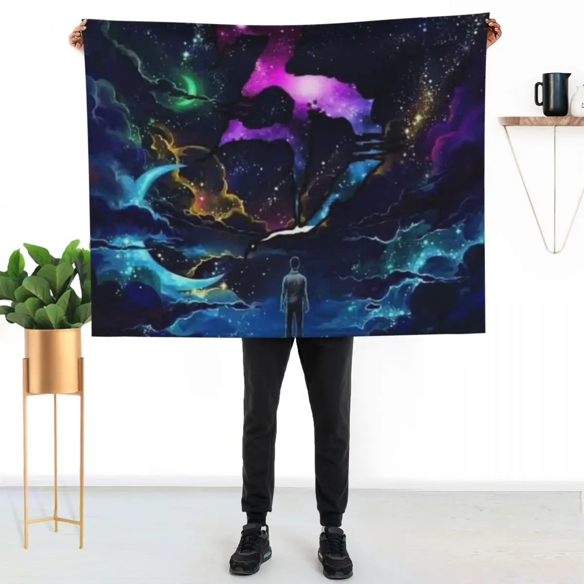 Zeds dead trippy galaxy Throw Blanket Luxury Brand Flannels blankets and throws Sofa Furry Personalized Gift Blankets