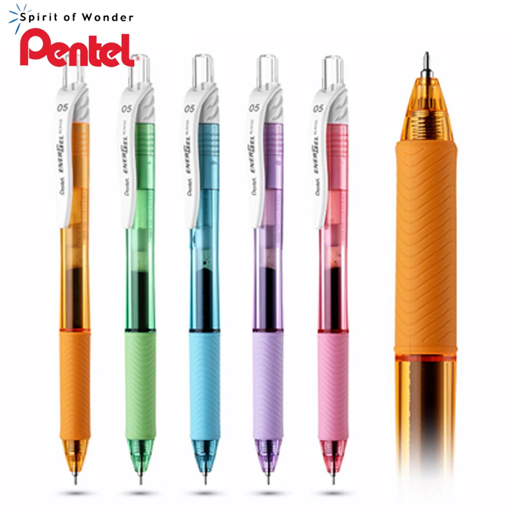 1pcs Japan Pentel BLN-105 Gel Pen Quick-drying Smooth Signature Push Pen Color Refill 0.5mm Kawaii Stationery