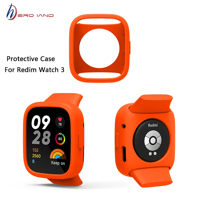 Heroland Colorful Protective Case For Redim Watch 3 Waterproof Smartwatch Protector Cover Shell For Redim Watch3 Accessory New