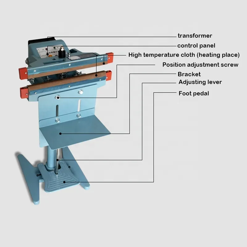 easy operate Band Sealer Plastic film Bag Sealing Machine Portable Heat Hand Impulse Sealer