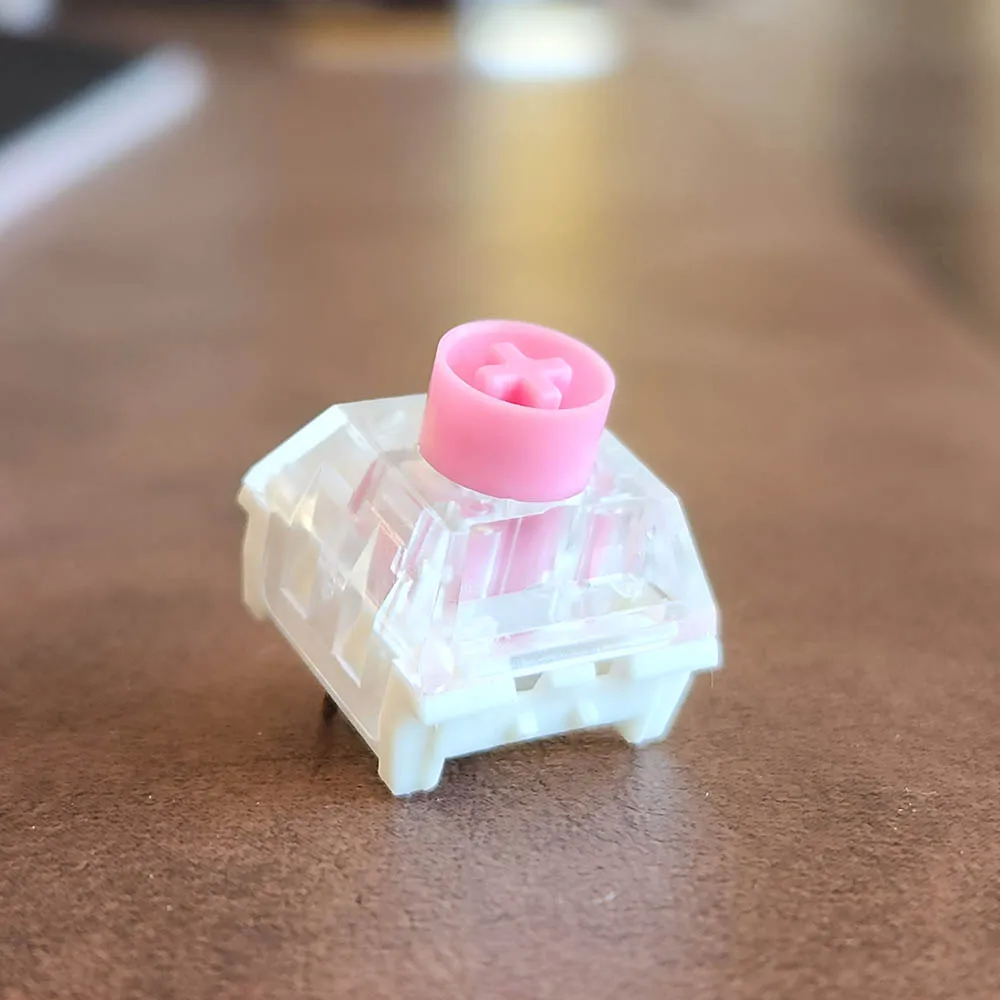 Kailh caixa silencioso rosa interruptor 3pin linear smd mx switches escritório à prova ddustágua e poeira troca quente interruptor de teclado mecânico