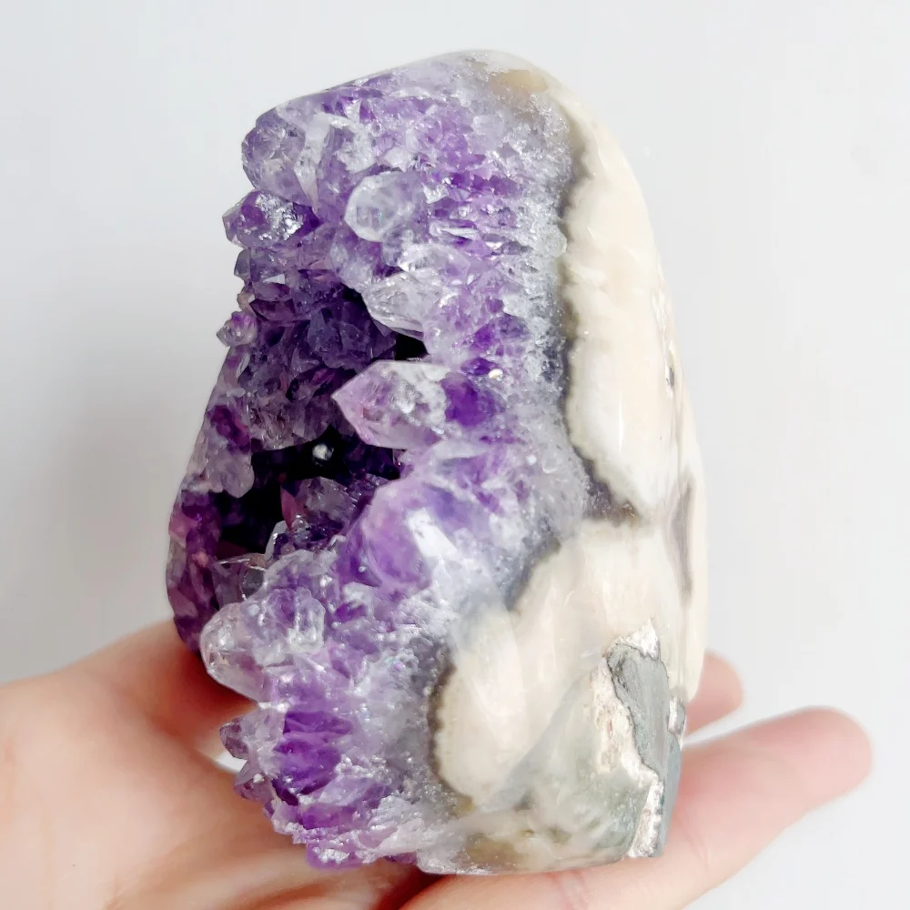 540g Natural Amethyst Crystal Quartz Cluster Reiki Healing Energy Gift for Chakra Balance And Meditation