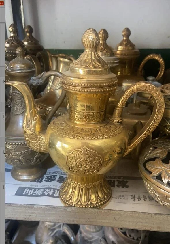 

Медная статуя, изысканная ретро антикварная поделка, прямые продажи с фабрики, медный Бронзовый латунный горшок