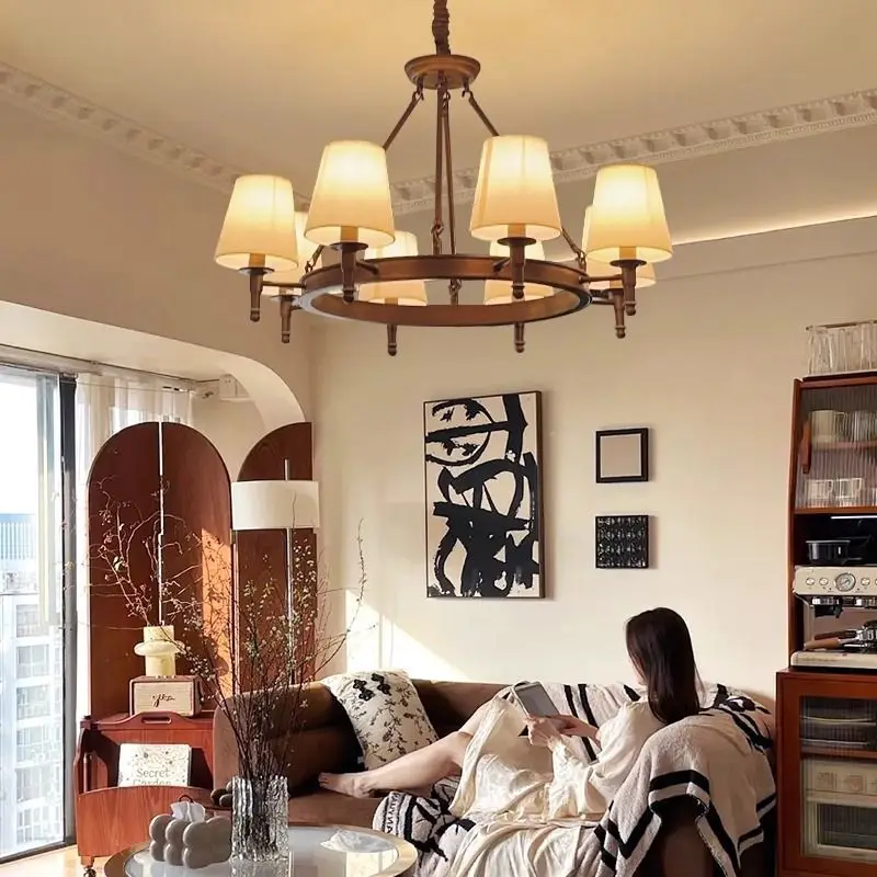 

Mid Century Black Vintage Chandelier Wrought Iron E14 Candle Light for Bedroom Kitchen Lighting Lamp Ceiling Light Led Lamp