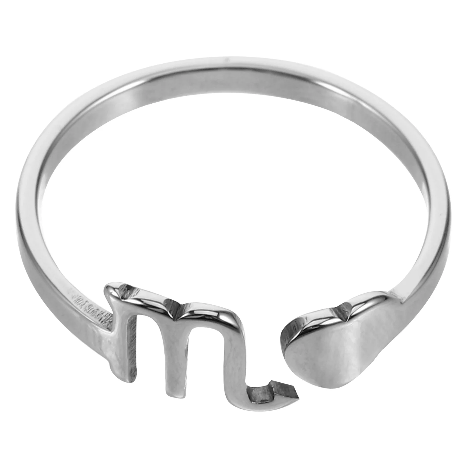 Anel feminino de cauda de escorpião Modeschmuck Ringe elegante e versátil charme do zodíaco