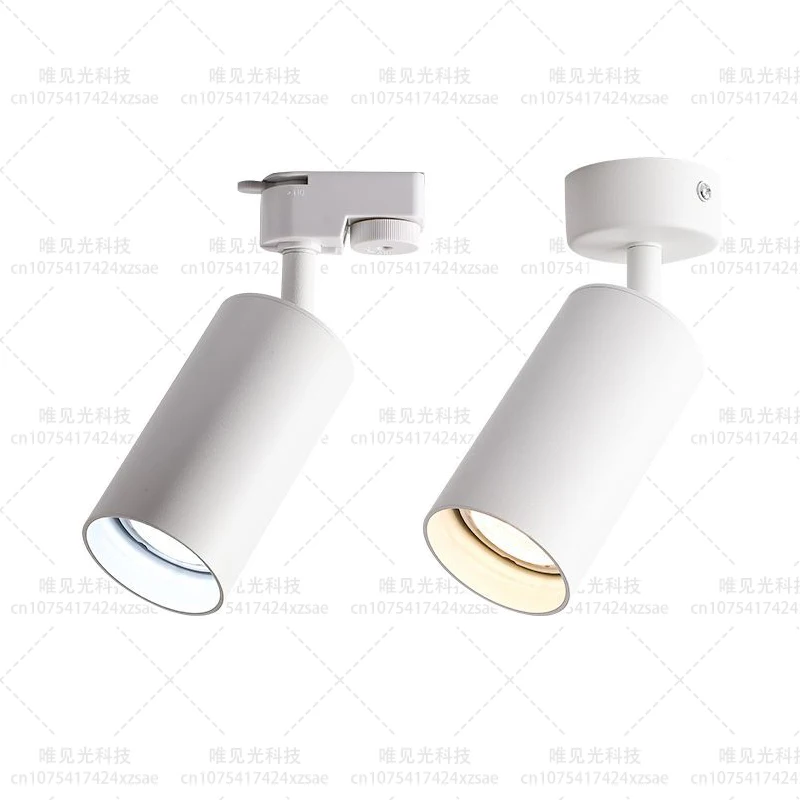 Luzes LED Track para lâmpada de teto, Lâmpadas GU10, sistema de iluminação, holofotes substituíveis, rotação 355 °, AC 90-260V