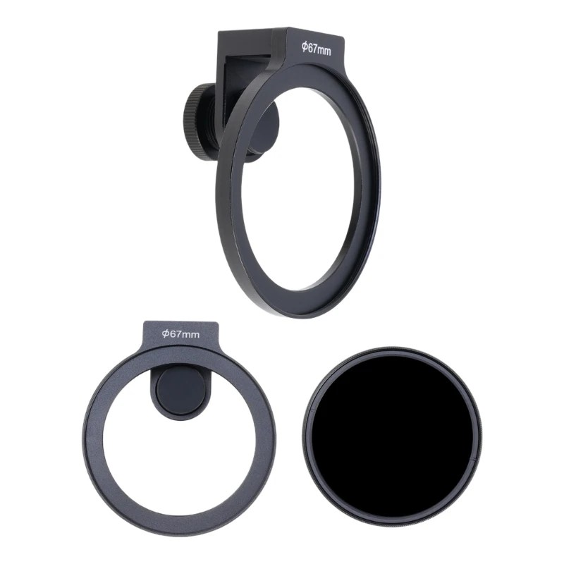 

Universal Phone Camera Lens Filter Clip 67mm Filter Clip Holder Camera Lens Filter for 16 15 14 Clip On Phone ND Filter 601E