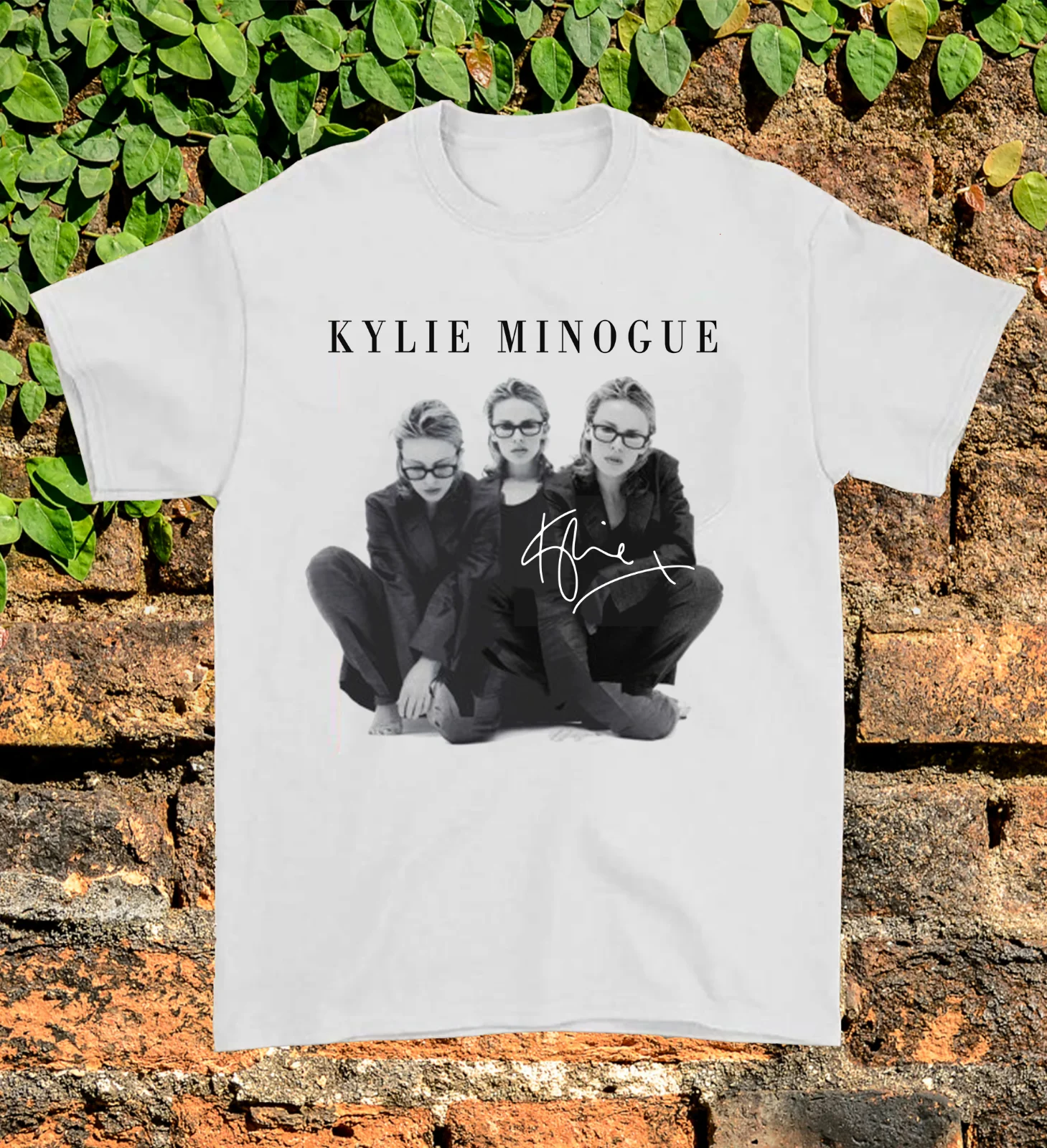 

Kylie Minogue Signature T Shirt Cotton White Men S to 5XL BE1238