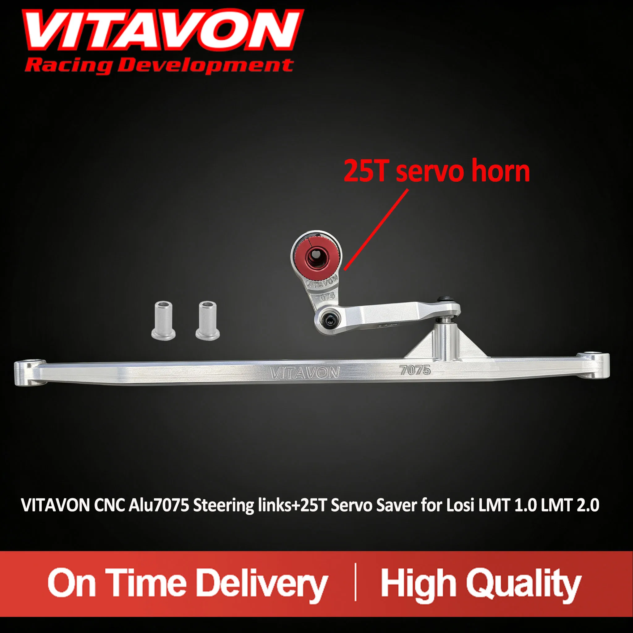 VITAVON CNC Alu7075 Steering links+25T Servo Saver for Losi LMT 1.0 LMT 2.0