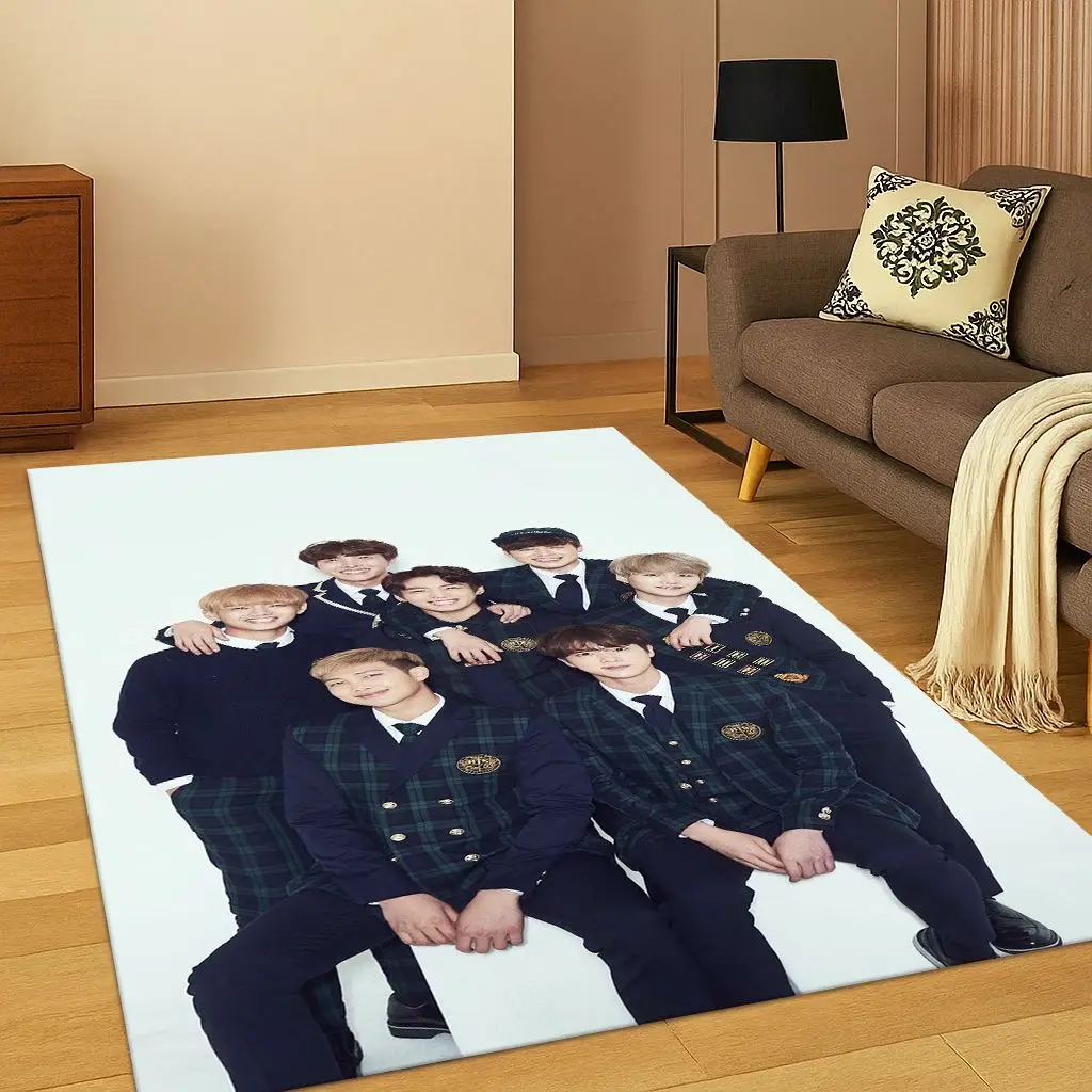 Kpop Star B-BTS Kim JIN SUGA V السجاد البساط لغرفة النوم غرفة المعيشة أريكة المنزل ممسحة ديكور المنزل ، منطقة البساط سجادة أرضية غير قابلة للانزلاق هدية #5