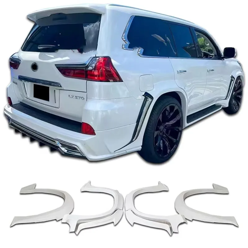 

Car Wide Body Wheel Eyebrows Suitable for 2016-2020 Lexus Lx570 Body Kit Lx570 Wide Body Tire Eyebrows Carbon Fiber Fenders