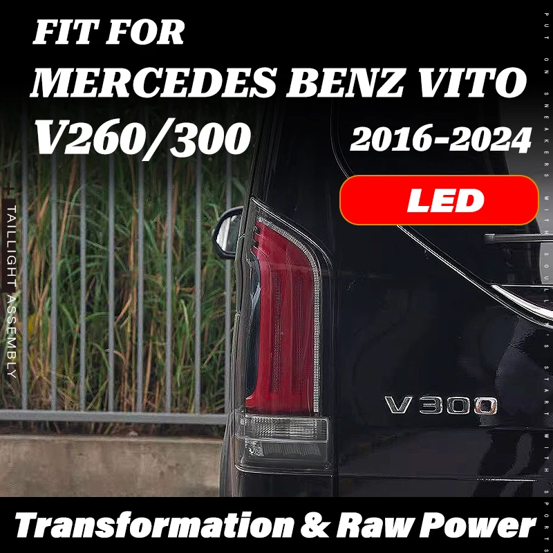 For M-Benz Vito Metris W447 2016-2023 V-Class OEM+ Upgrade LED TailLight Assembly VIP Airport Transfer Maybach Clones Sequential