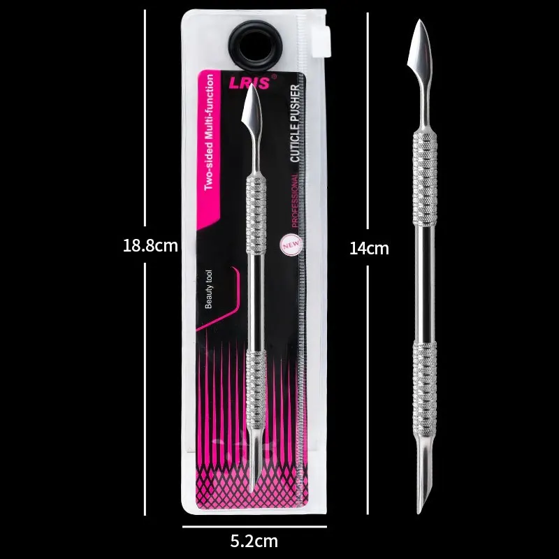 Nagelhauttrimmer aus Edelstahl, Nagelhautentferner für Nagelprodukte, Zehennägel, abgestorbene Haut, professionelle Pediküre-Werkzeuge