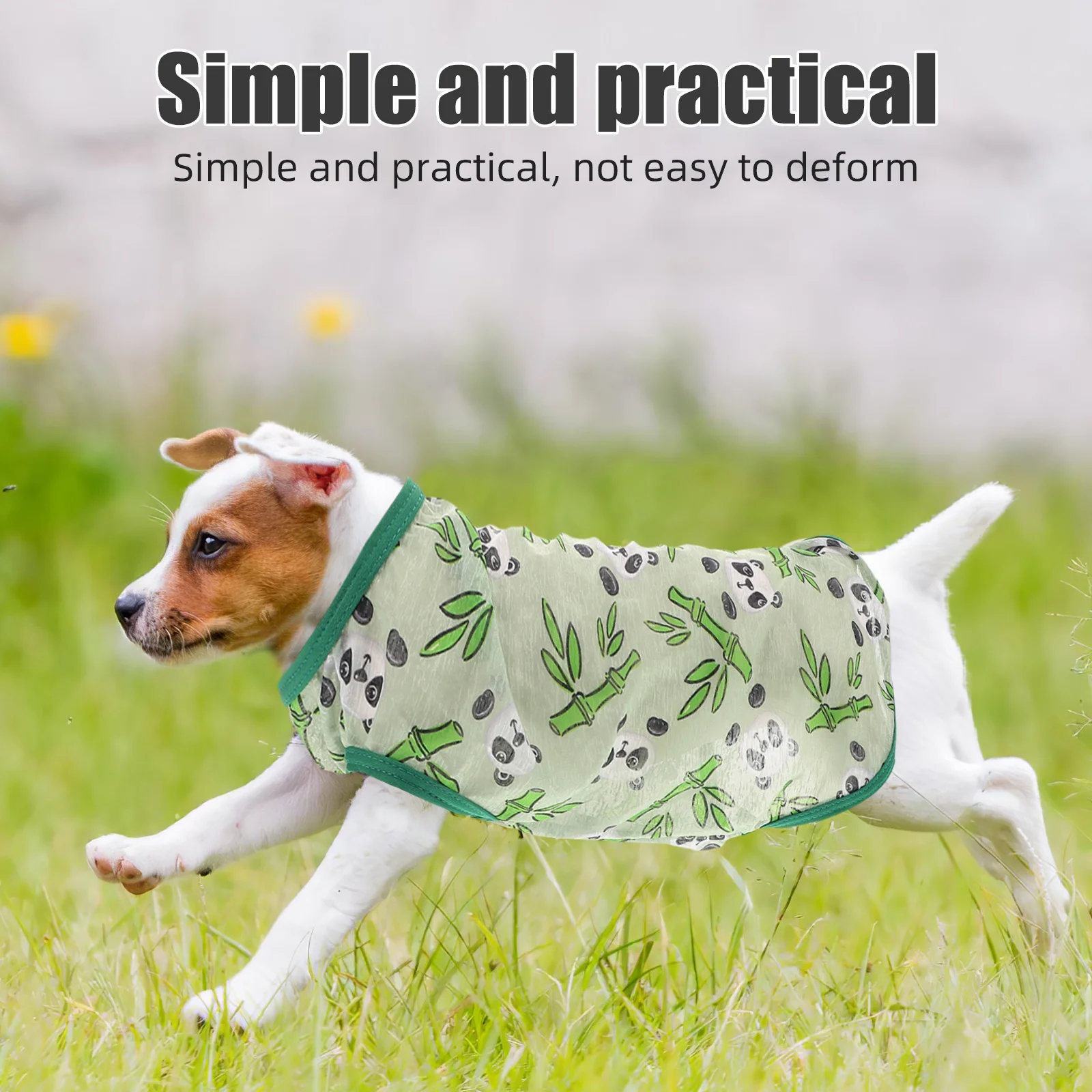 4 قطعة الحيوانات الأليفة تنفس واقية من الشمس سترة خفيفة الوزن قميص بدون أكمام للكلاب الصغيرة القط جرو هريرة الصيف الملابس القط الصيف سترة #6