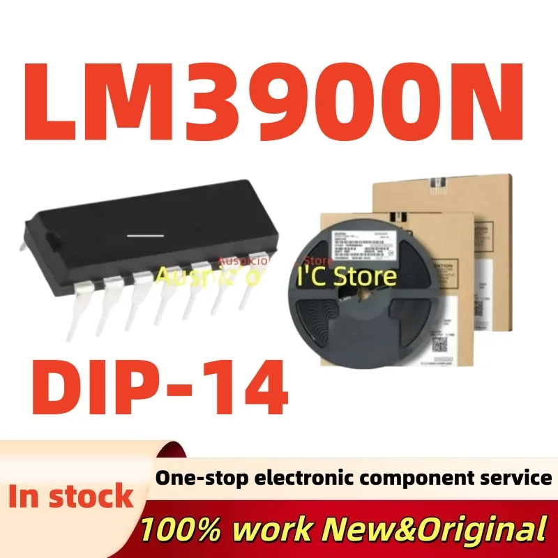 (5-10pcs) 100% New LM3900 LM3900N DIP-14